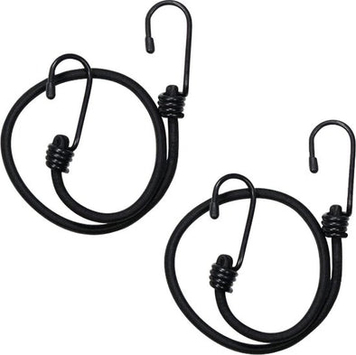 Apron Cart Straps - elastisch - set van 2 - zwart - golfkar -golftrolley