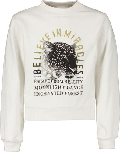 GARCIA Meisjes Sweater Wit