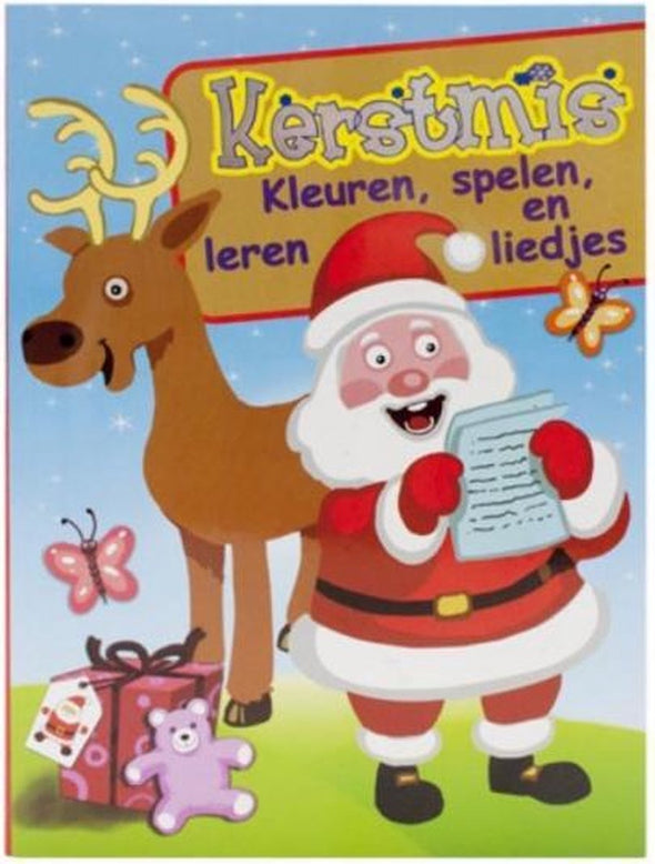 Verhaak Kerstspeelboek Met Kleurplaten A4