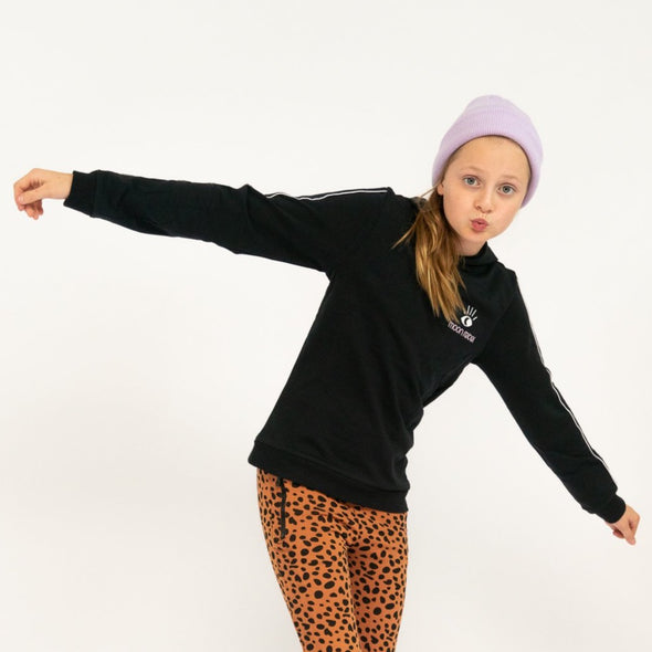 Hoodie trui Karlijn Zwart maat 8 en 12