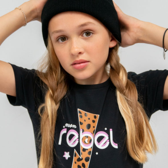 T-shirt Florien Zwart maat 6 en 8