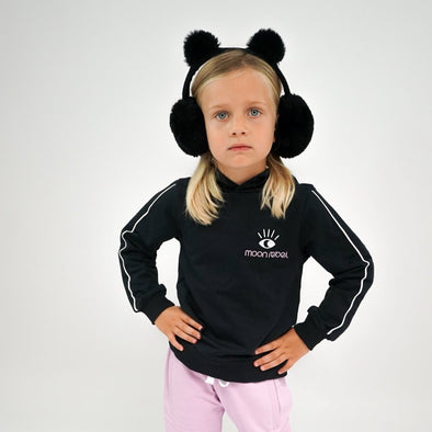 Hoodie trui Karlijn Zwart maat 8 en 12