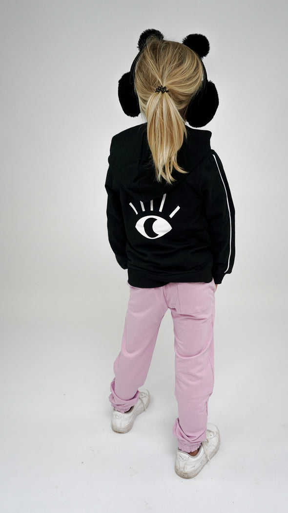 Hoodie trui Karlijn Zwart maat 8 en 12