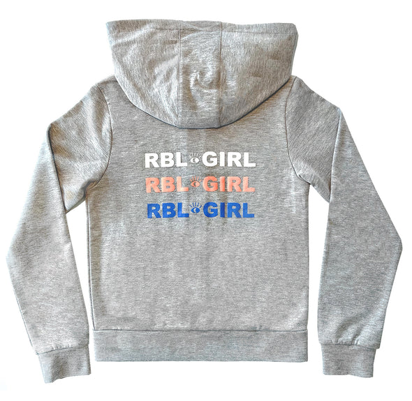 Achterkant van Moon Rebel vestje voor meisjes. 