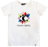 T-shirt van Moon Rebel kinderkleding in de kleur wit met een gave oog print in boho style! 