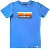 Gaaf T-shirt in de kleur regatta blauw van Moon Rebel kinderkleding voor jongens.
