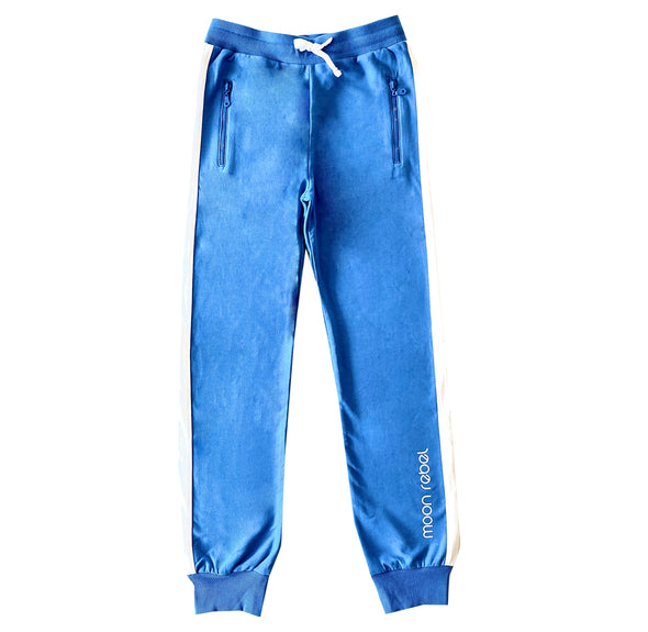 Moon Rebel joggingbroek voor jongens in de kleur regatta blauw. 