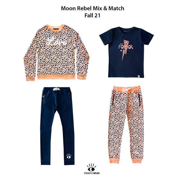 Mix en match onze producten voor een eigenwijze look! Moon Rebel kinderkleding voor meisjes van 6 tot 14 jaar. 