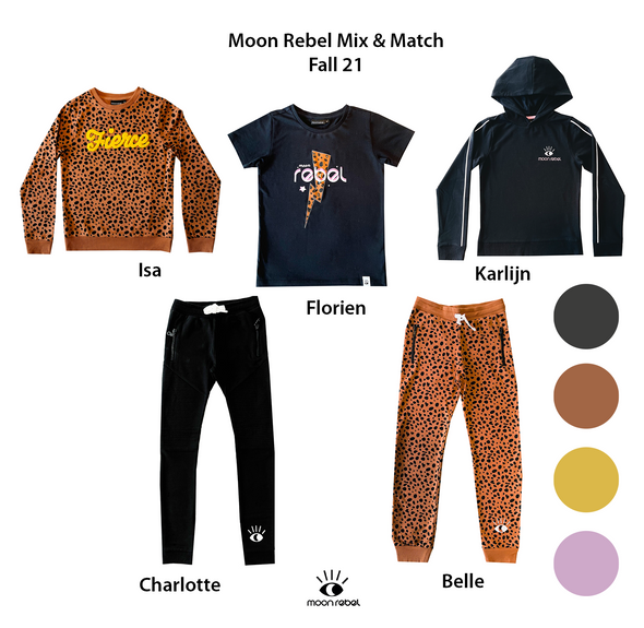 Moon Rebel kinderkleding is een uniek concept waar je alles in de collectie kunt mixen en matchen. Kinderkleding voor jongens en meisjes